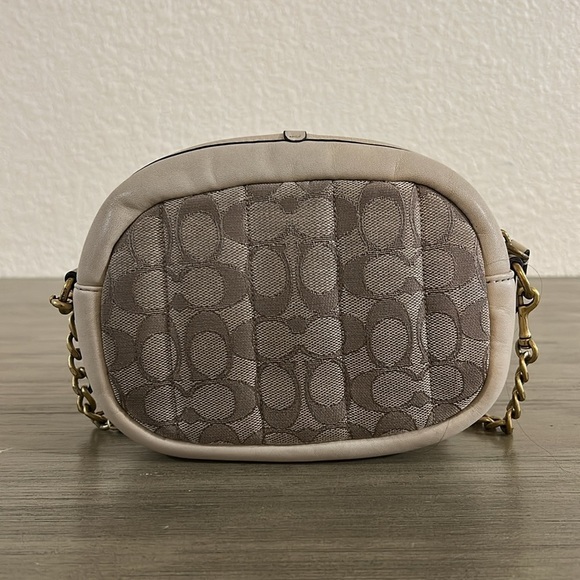 COACH Signature Jacquard Camera Bag Quilted Crossbody C5275 - Picture 3 of 12